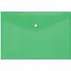 Φάκελος με κουμπί Deli PP Α4 διάφανος πράσινος